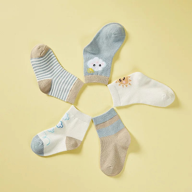 Baby Toddler Kids Comfort Sock 5 Pairs/Lot