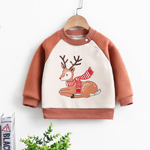 Load image into Gallery viewer, Baby Toddler Cartoon Pattern Fleece Warm Pullover
