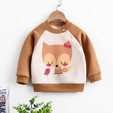 Load image into Gallery viewer, Baby Toddler Cartoon Pattern Fleece Warm Pullover
