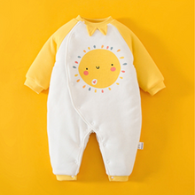 Load image into Gallery viewer, Baby Winter Warm Cotton Romper Yellow Series
