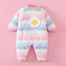 Load image into Gallery viewer, Baby Winter Warm Cotton Romper Pink Series
