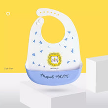 Load image into Gallery viewer, Baby Waterproof Silicone Bib Cartoon Pattern
