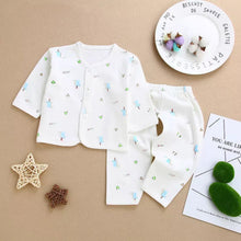 Load image into Gallery viewer, Newborn Baby Two-piece Cartoon Pattern Suit Button Top
