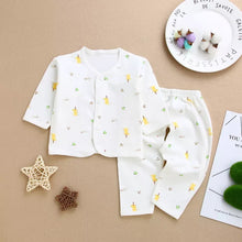 Load image into Gallery viewer, Newborn Baby Two-piece Cartoon Pattern Suit Button Top
