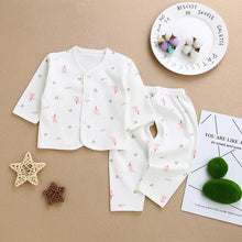 Load image into Gallery viewer, Newborn Baby Two-piece Cartoon Pattern Suit Button Top
