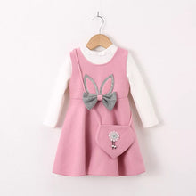 Load image into Gallery viewer, Toddler Girl Fashion Plush Two-piece Dress
