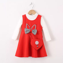 Load image into Gallery viewer, Toddler Girl Fashion Plush Two-piece Dress
