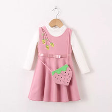 Load image into Gallery viewer, Toddler Girl Fashion Plush Two-piece Dress
