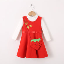 Load image into Gallery viewer, Toddler Girl Fashion Plush Two-piece Dress
