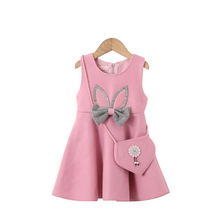 Load image into Gallery viewer, Toddler Girl One-piece Woollen Dress
