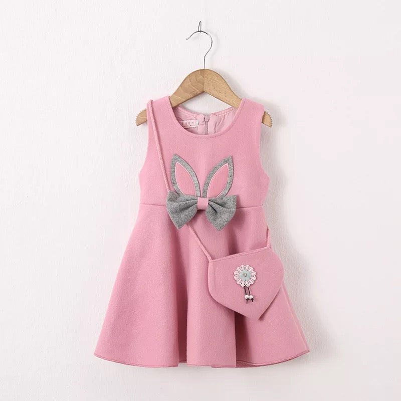 Toddler Girl One-piece Woollen Dress